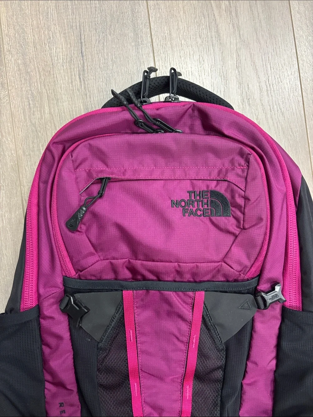 The North Face bold pink